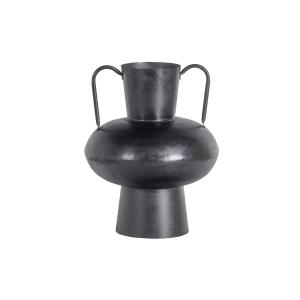 Grand vase en métal noir H37