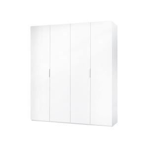 Grande Armoire effet bois blanc 180x52 cm