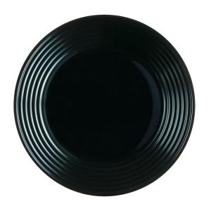Grande assiette plate noire D27cm