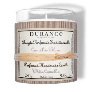 Grande bougie Camélia Blanc