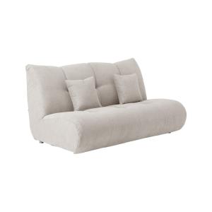 Grande chauffeuse en tissu 2,5 places naturel