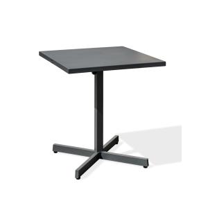 Guéridon de jardin avec plateau pliant en acier