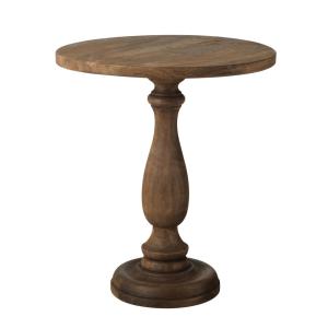 Guéridon en bois de manguier marron foncé H62