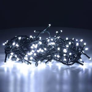Guirlande lumineuse décorative d'extérieur à LED blanches 1…