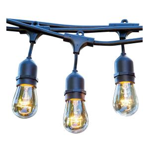 Guirlande solaire 10 ampoules Plastique Noir 6.5M