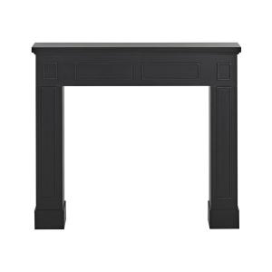 Habillage de cheminée noir