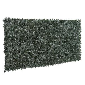 Haie artificielle brise-vue dim. 3L x 1,5H m feuillage réal…