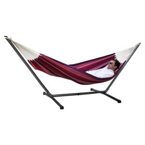 Hamac coton avec support métal couleur candy