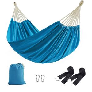 Hamac double 210 x 150 cm sangles de fixation et mousqueton…