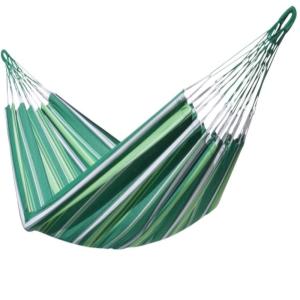 Hamac en coton vert et blanc XXL