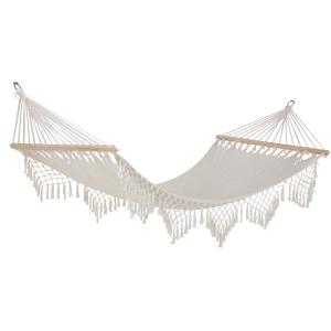 Hamac macramé blanc 100x260cm