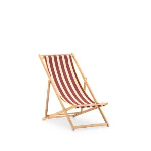 Hamac pliable avec tissu à rayures grenat
