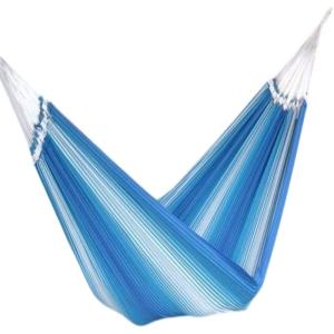 Hamac XL en coton bleu et blanc