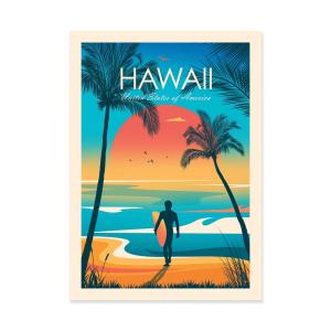 HAWAII - STUDIO INCEPTION - Affiche d'art 50 x 70 cm