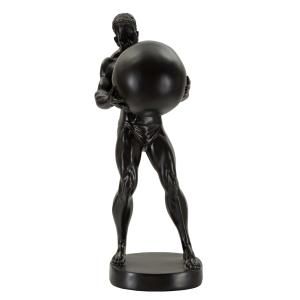 Homme en résine noire 18,5x20,5x43,5 cm