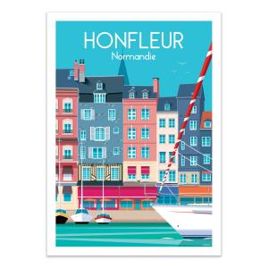 HONFLEUR NORMANDIE - RAPHAEL DELERUE - Affiche d'art 50 x 7…