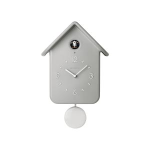 Horloge à coucou gris avec pendule amovible