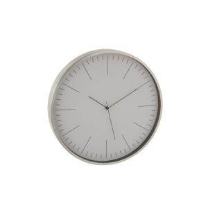 Horloge aluminium gris H40cm