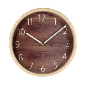 Horloge bicolore bois 22cm