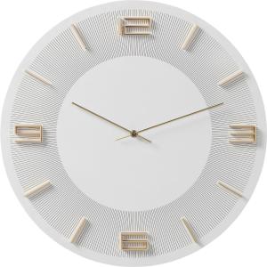 Horloge blanche et dorée D49