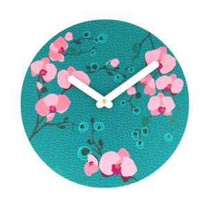 Horloge  bleu turquoise métal 26 x 0 x 26 cm