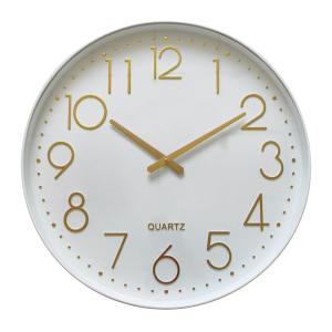 Horloge color block blanc 50.9cm