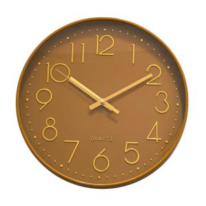 Horloge color jaune ocre 30,5cm