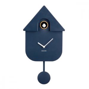 Horloge coucou moderne plastique bleu