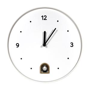 Horloge coucou rond blanc 30cm