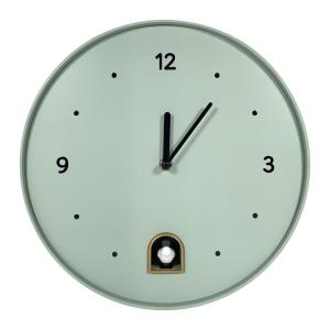 Horloge coucou rond vert 30cm