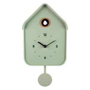 Horloge coucou vert 20.6x39cm
