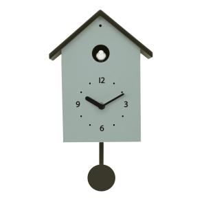 Horloge coucou vert et noir 20x10x34.5cm