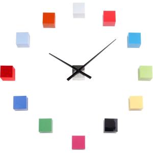 Horloge cubique diy multicolore