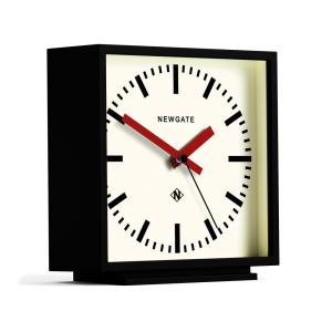 Horloge de cheminée style gare jaune mat