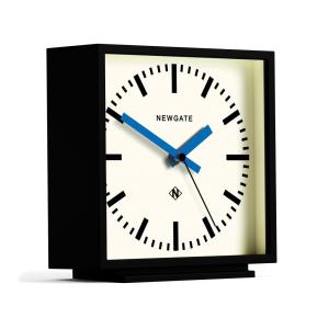 Horloge de cheminée style gare rouge mat