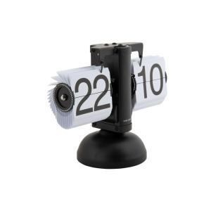 Horloge de table acier blanc 9.5x21x16.5cm