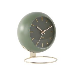 Horloge de table fer vert Ø21cm
