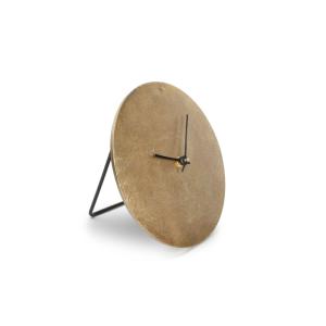 Horloge de table or en métal 20cm