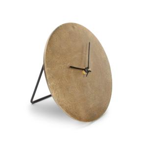 Horloge de table or en métal 26cm
