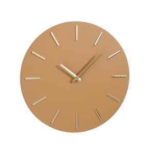 Horloge en aluminium marron clair D35,5