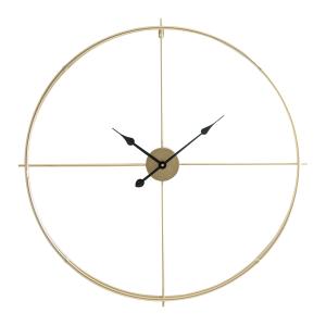 Horloge en Fer Doré, 84x6x84 cm