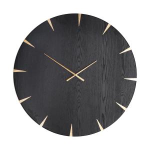 Horloge en Fer Noir, 81x5x81 cm
