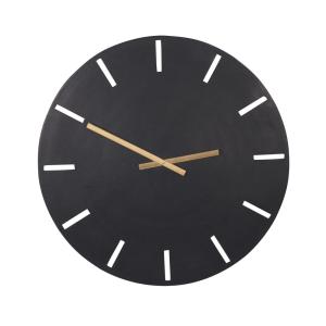 Horloge en métal  58 cm noir