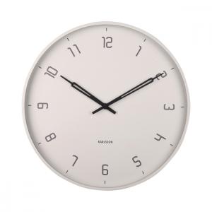 Horloge en métal gris D40cm