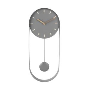 Horloge en métal gris H50cm