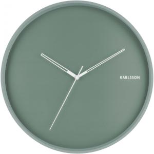 Horloge en métal hue vert