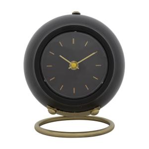 Horloge en métal noir 16x13x19  cm