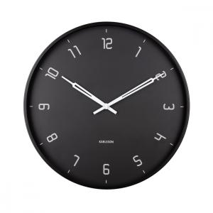 Horloge en métal noir D40cm