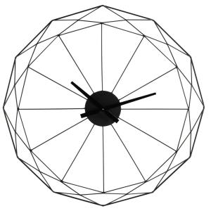 Horloge en métal noir D80