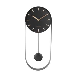 Horloge en métal noire H50cm
